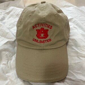 Vintage Y2K UA Baseball Cap Hat Headshot by KC Caps Beige Tan Activities Unlimit